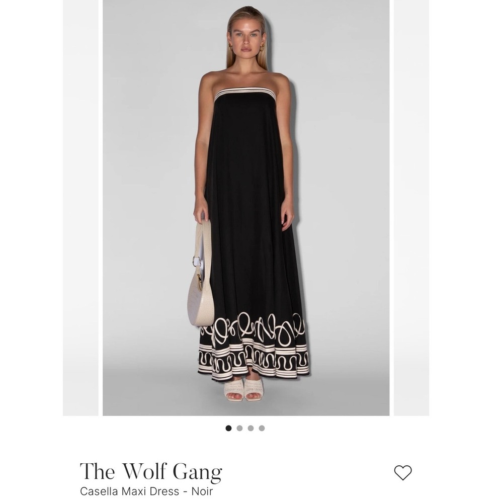 The‎ Wolf Gang Casella Maxi Dress Gown XL Strapless Resort Boho Avant Garde